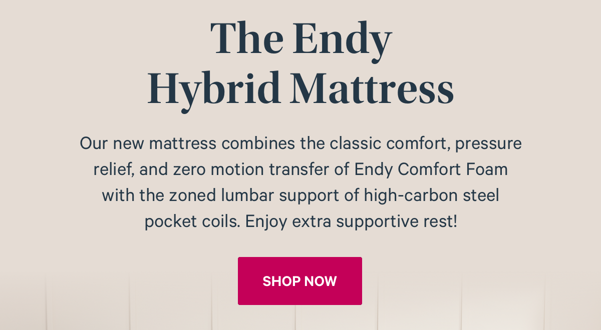 Endy Meet our new ultrasupportive mattress 👋 Milled