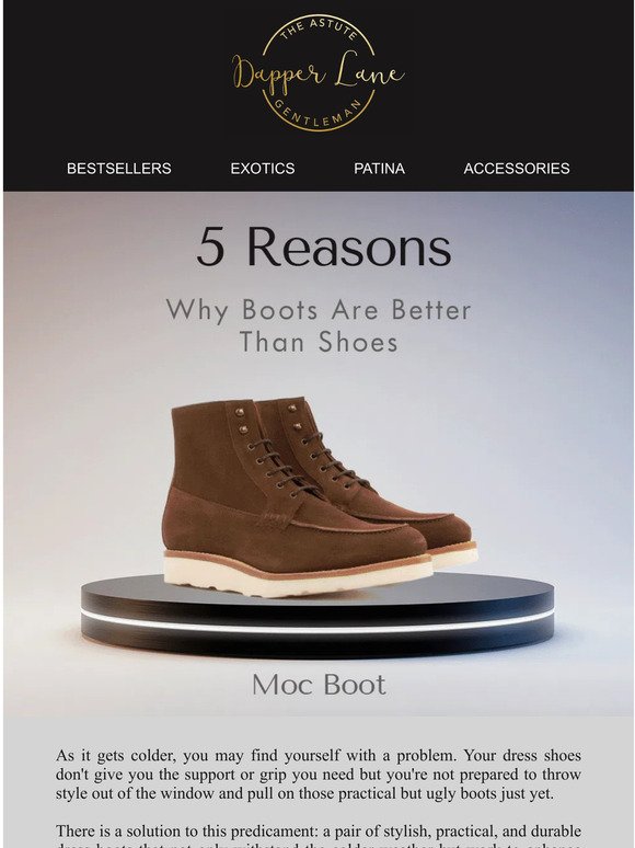 This is why boots are better than shoes