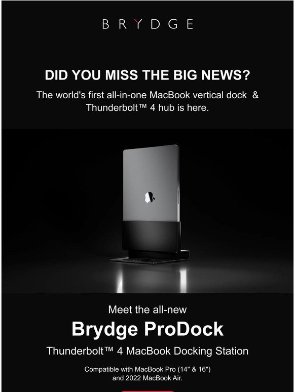 Introducing the Brydge ProDock - the first of a kind.