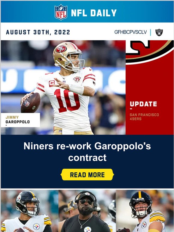 nfl game pass row 49ers making Garoppolo league's highestpaid backup