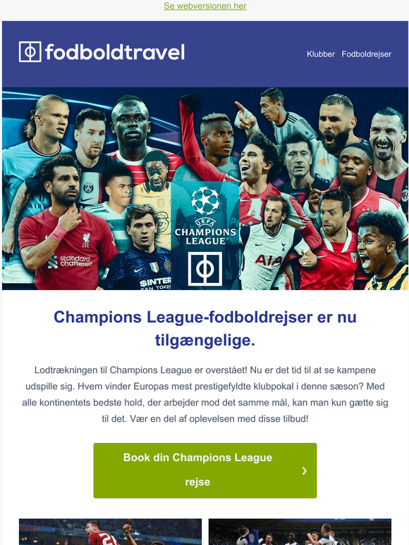 Champions League-fodboldpakker er nu online!