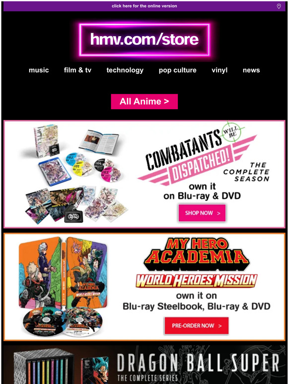 HMV MOBILE /エルパカBOOKS【携帯向けサイト】 Latest Anime! Available for PreOrder