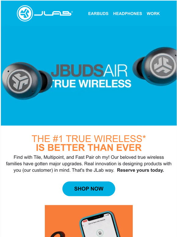 JLab Audio: That NEW NEW. True wireless with TILE, Multipoint and more ...