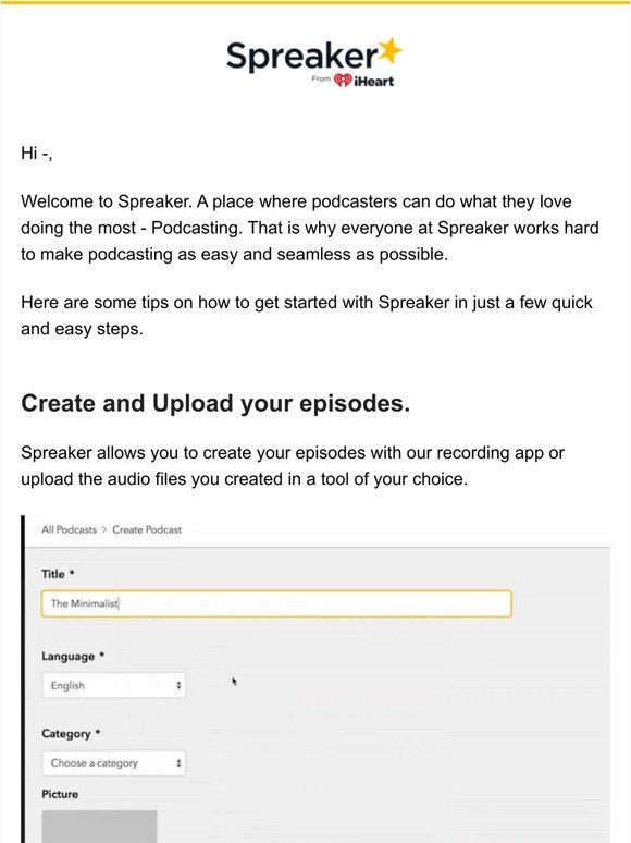 [Quick Guide] Get started with Spreaker