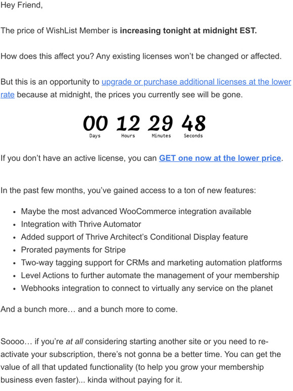 FAIR WARNING: Prices Are Going Up!