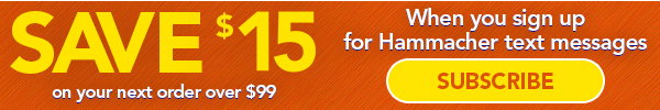 Save $15 on orders over $99 when you sign up for text messages