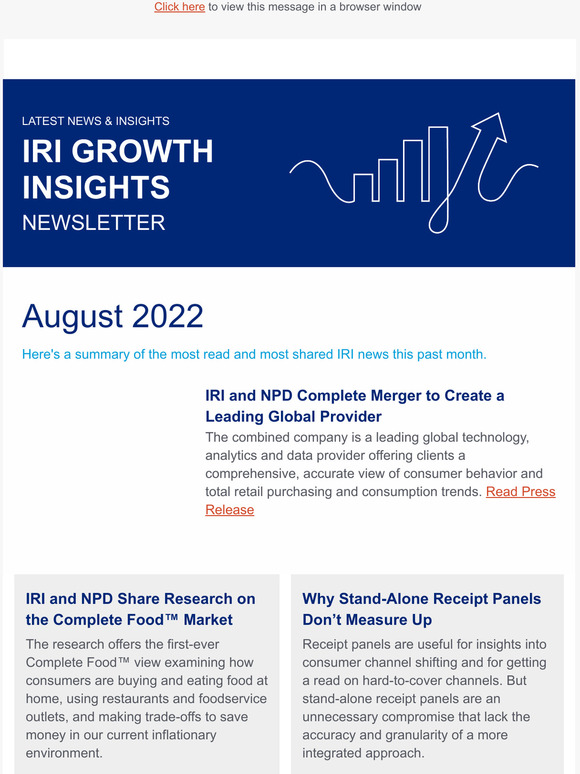 Monthly Recap of IRI News and Insights