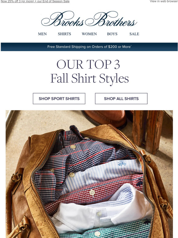 Brooks Brothers Fall's 3 musthave shirts Milled