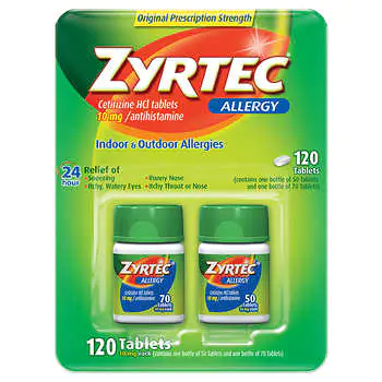 Zyrtec Allergy Tablets 10 mg