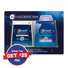 Crest 3D Whitestrips Professional Effects + Bonus 1 Hour Express Whitestrips