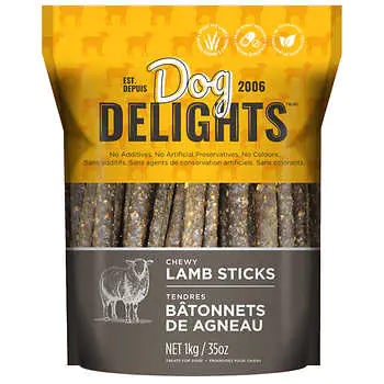 Dog Delights Chewy Lamb Sticks