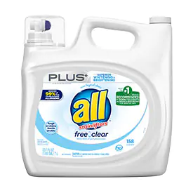 all Free & Clear Plus HE Liquid Laundry Detergent