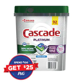 Cascade® Platinum ActionPacs Dishwasher Detergent