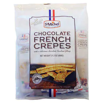 St. Michel Chocolate Filled Crepes with Hazelnut