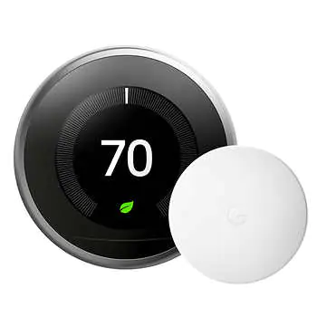 Google Nest Learning Thermostat with Nest Temperature Sensor