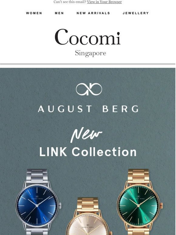 Create a bold and understated elegance with August Berg new LINK collection 🤩⌚