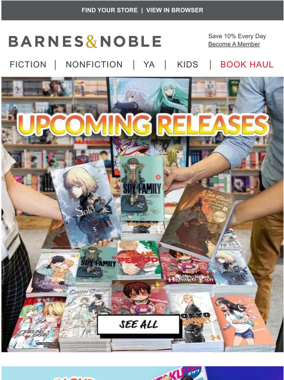 Barnes & Noble Releases Manga, Light Novels, Manhwa Milled