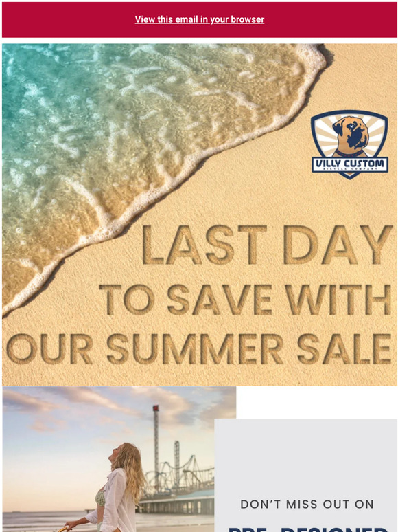 Last Day! The sun is setting on our sale 🌇