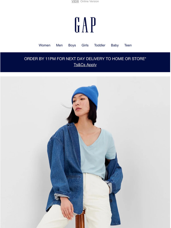 gap europe online store