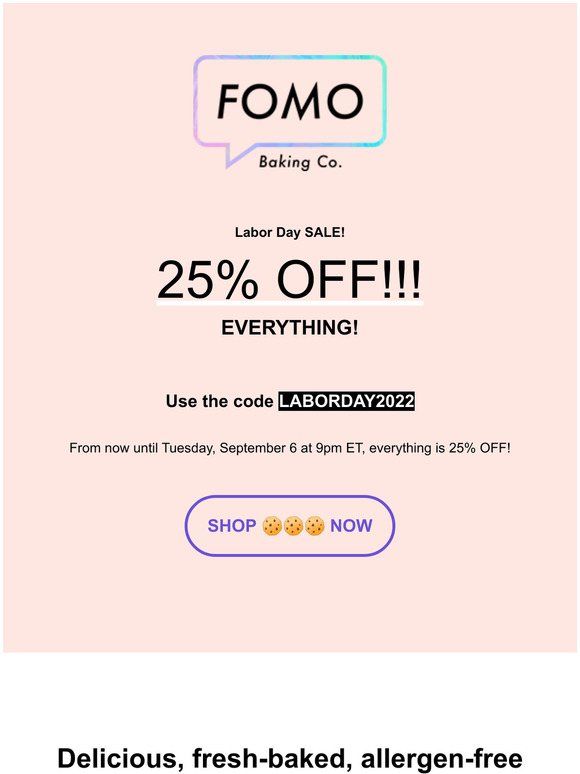 LABOR DAY SALE!!! 25% Off Everything!
