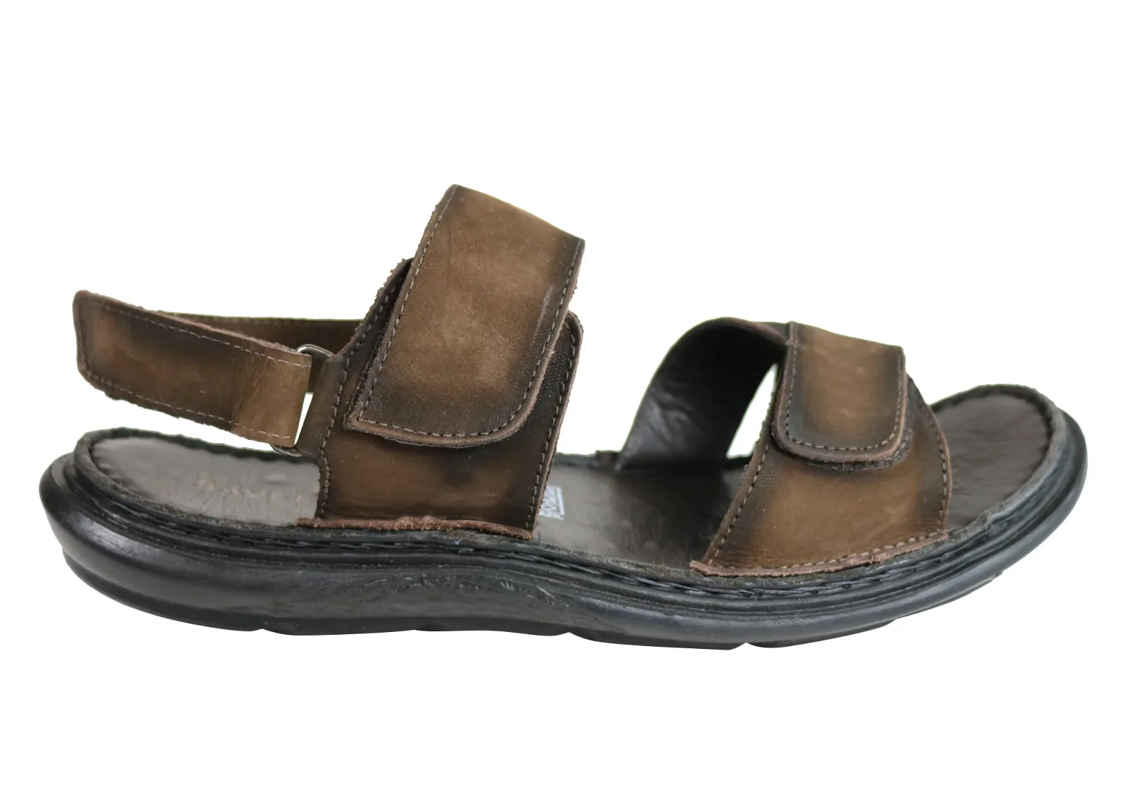 Image of Savelli Laguna Mens Comfort Leather Thongs Sandals 