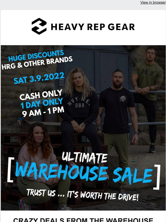 🚀 THIS SATURDAY - Come by for our Ultimate WAREHOUSE SALE!