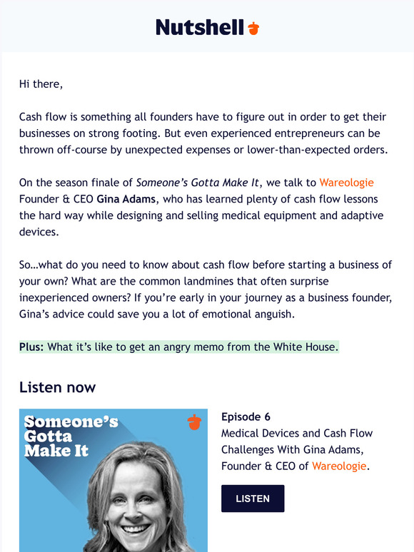 SGMI #6: Cash flow horror stories w/Gina Adams of Wareologie