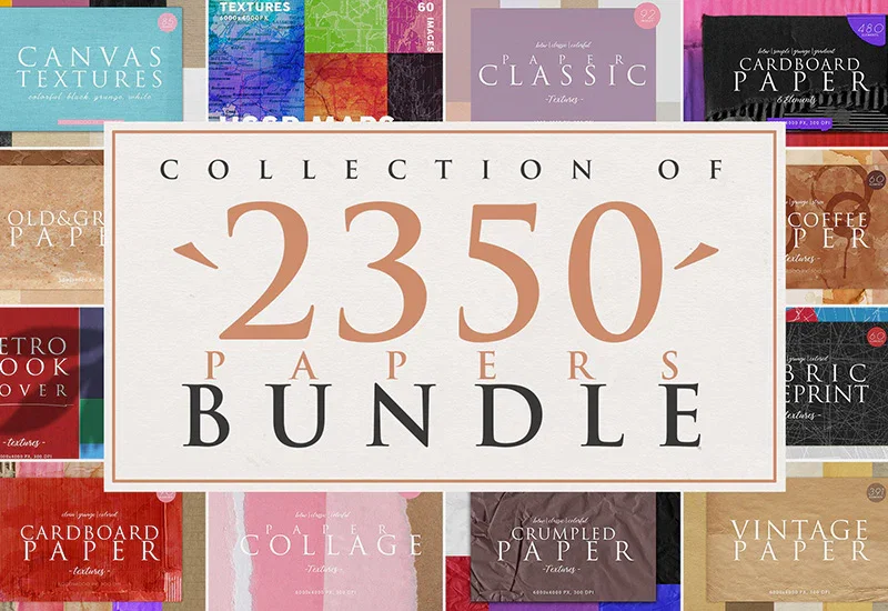 2350 Classic Paper Textures Collection