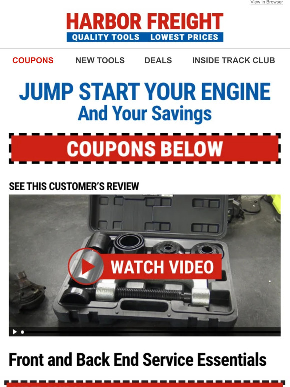 Harbor Freight Tools Jump Start Your Engine And Your Savings Milled