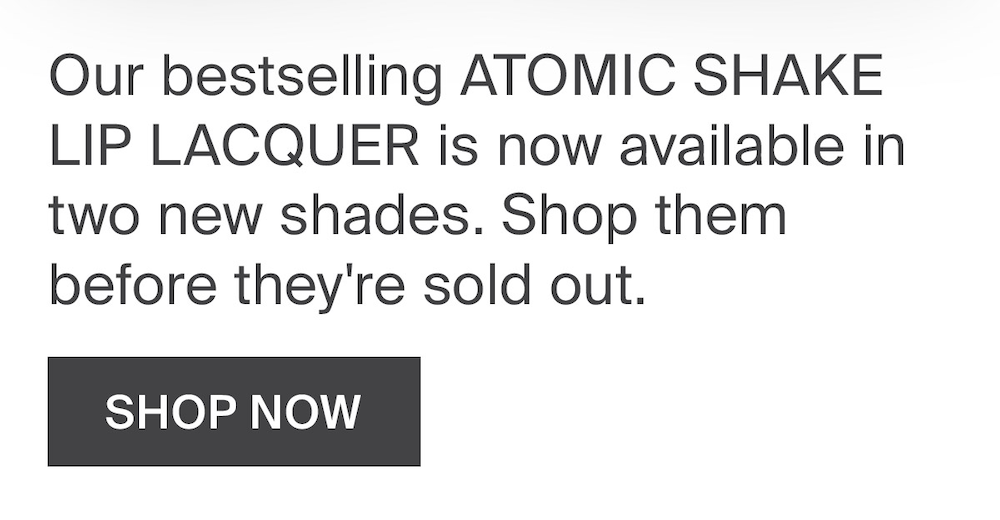 Lady Gaga THE HAUS LABS ATOMIC SHAKE LIP LACQUER Milled