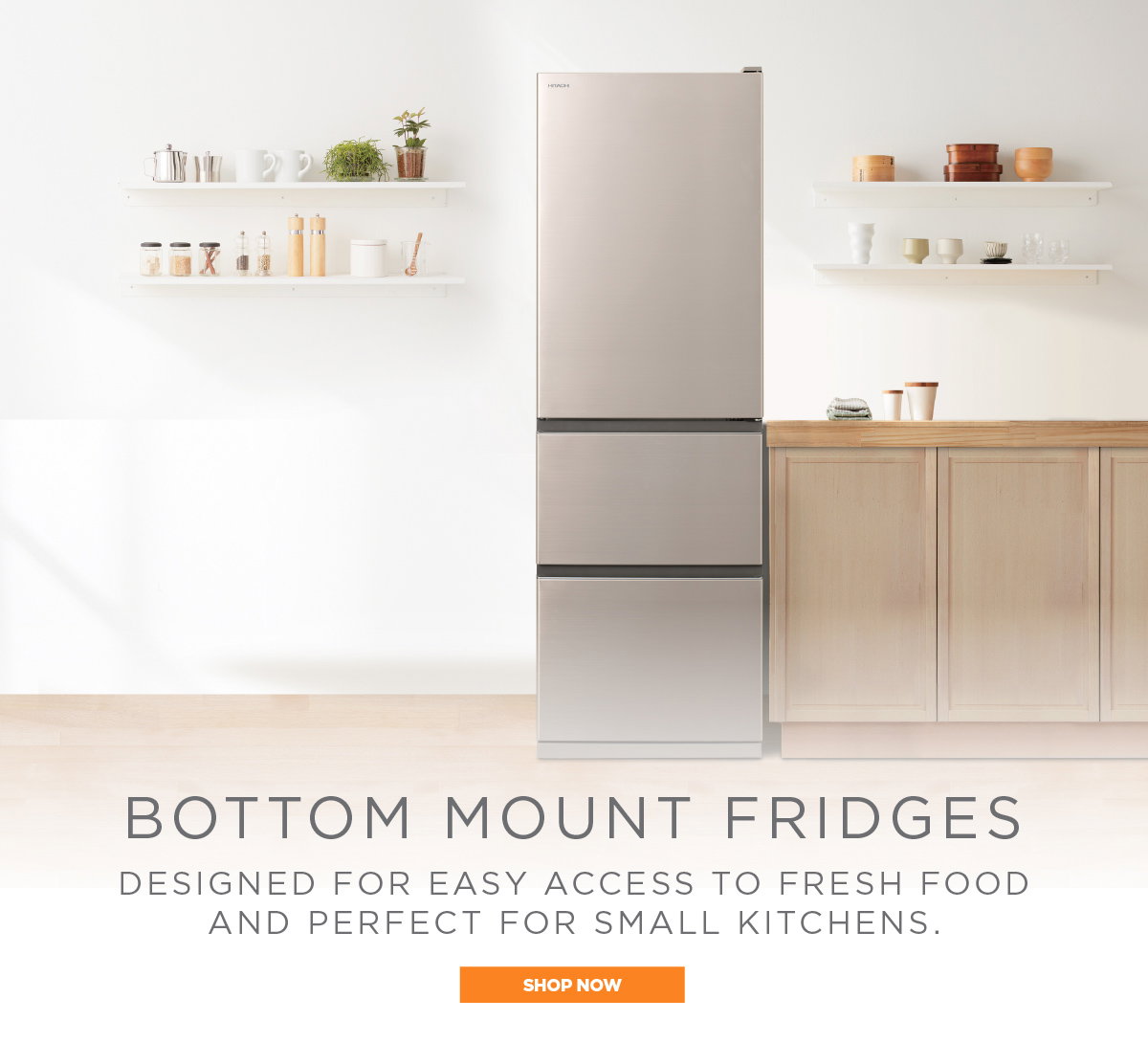 Free delivery on selected Bottom Mount Fridges
