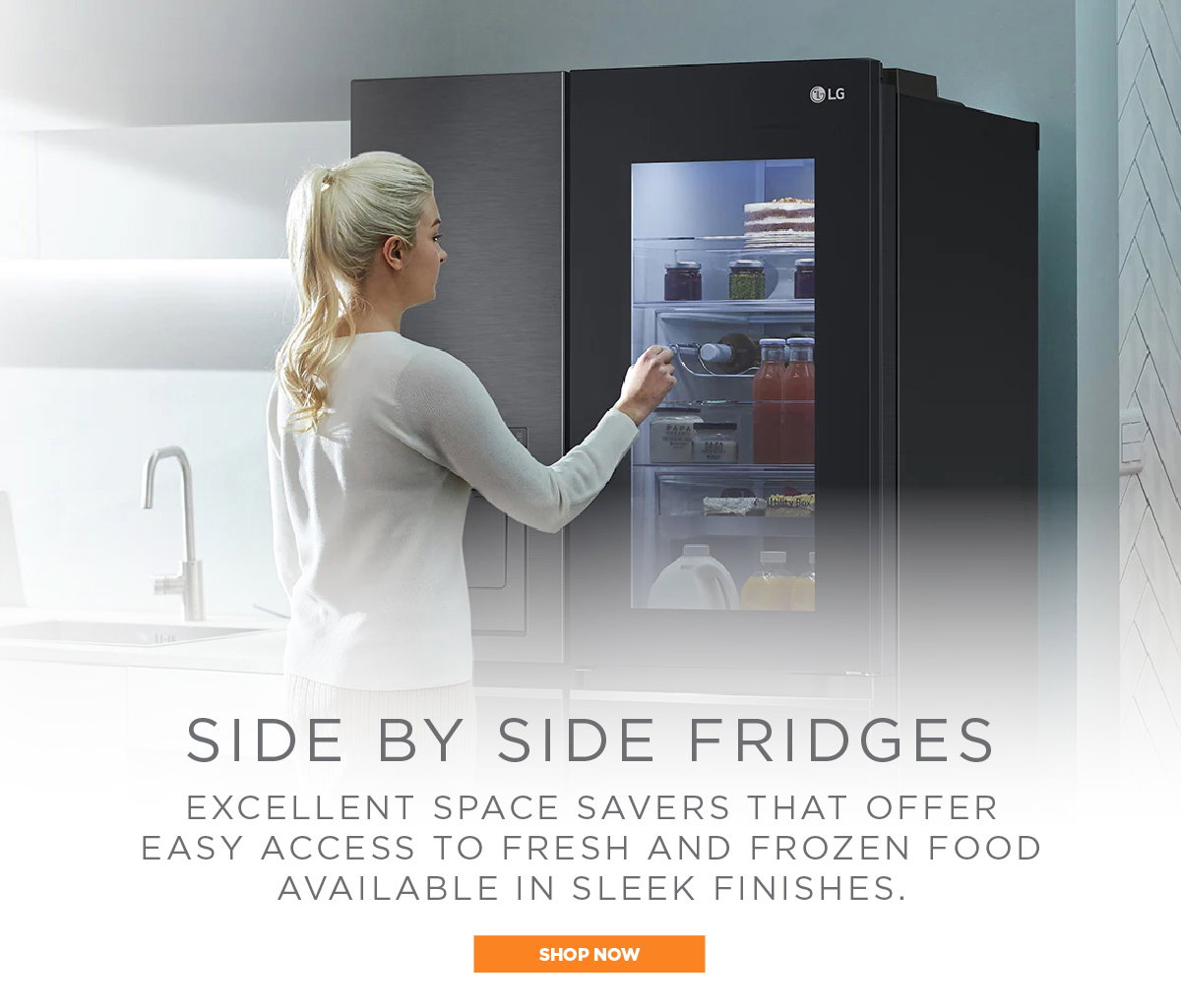 Free Delivery on selected Side by Side Fridges