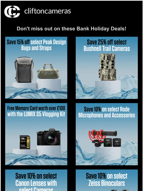 Big Bank Holiday Savings continue this weekend!