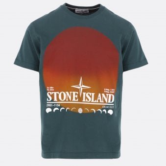 Teal Logo 'Sunset' T-Shirt
