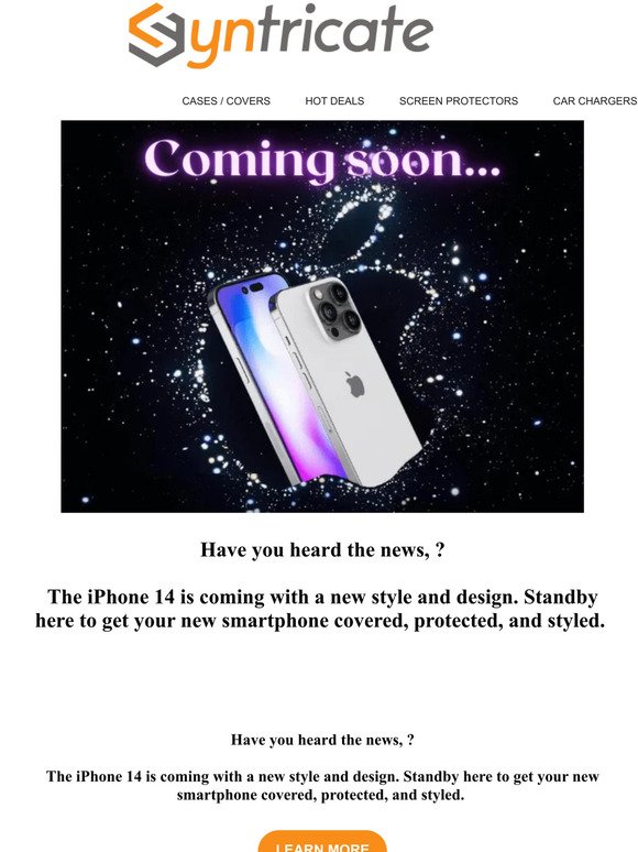 iPhone 14 is on its way...