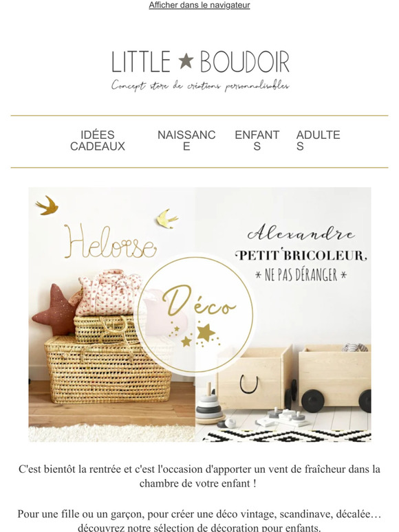 Pour leur rentrée, une chambre toute décorée !