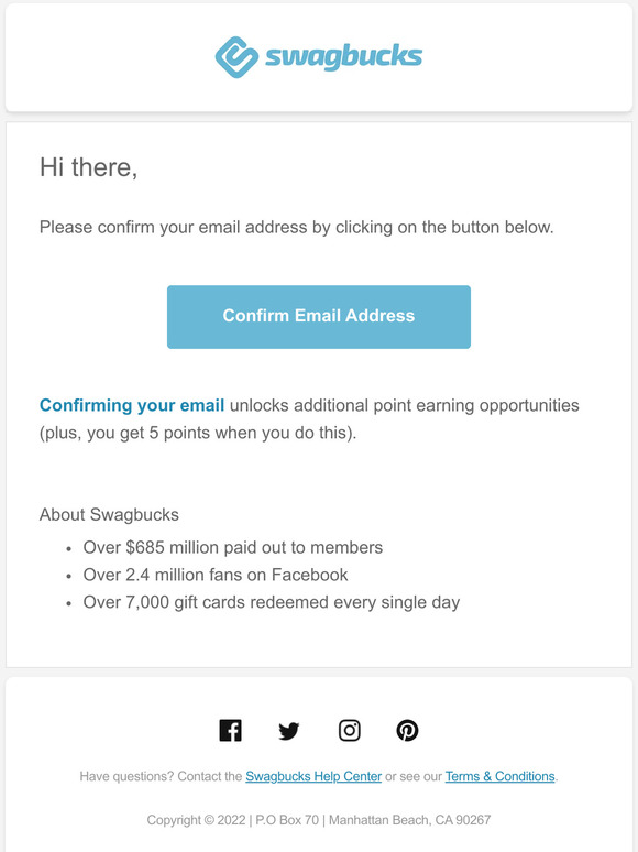 Verify Your Swagbucks Account - Action Required