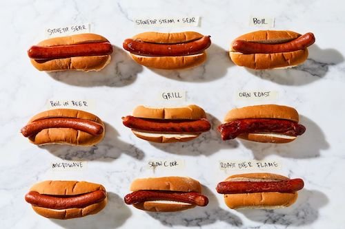 The Absolute Best Way to Cook a Hot Dog, According to So Many Tests