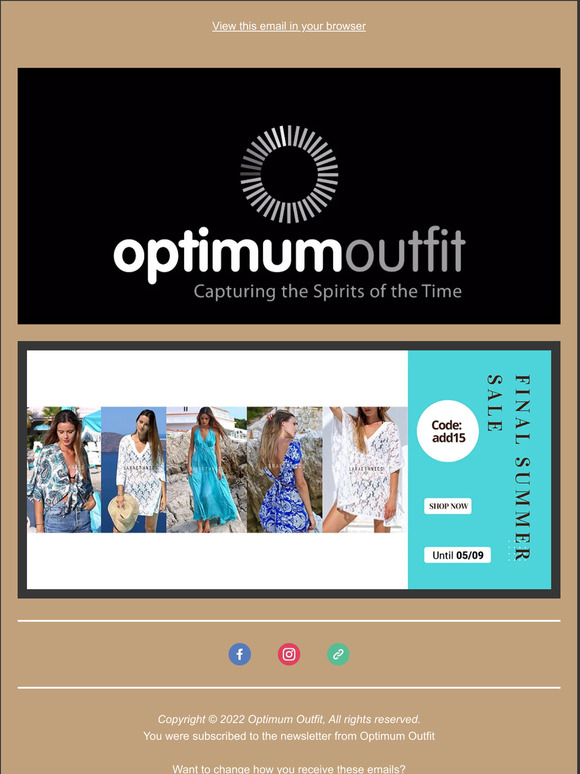 Final Summer Sale