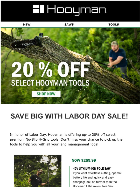 SAVE BIG With Labor Day SALE!
