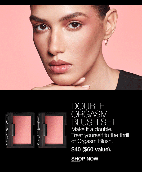 Double Orgasm Blush Set features two of the bestselling formula in our iconic shade.