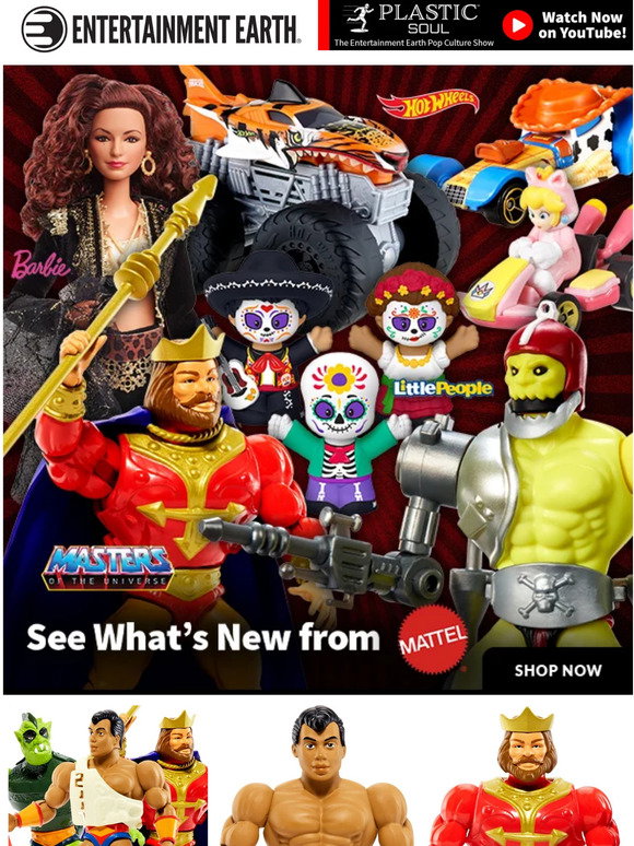 Entertainment Earth: New Action Figures and More from Mattel! | Milled