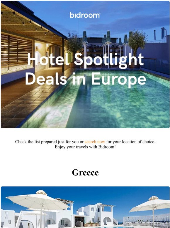Top 8 Hotel Deals in Europe