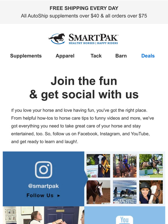SmartPak Equine Join the Fun & Meet the SmartPakers! Milled