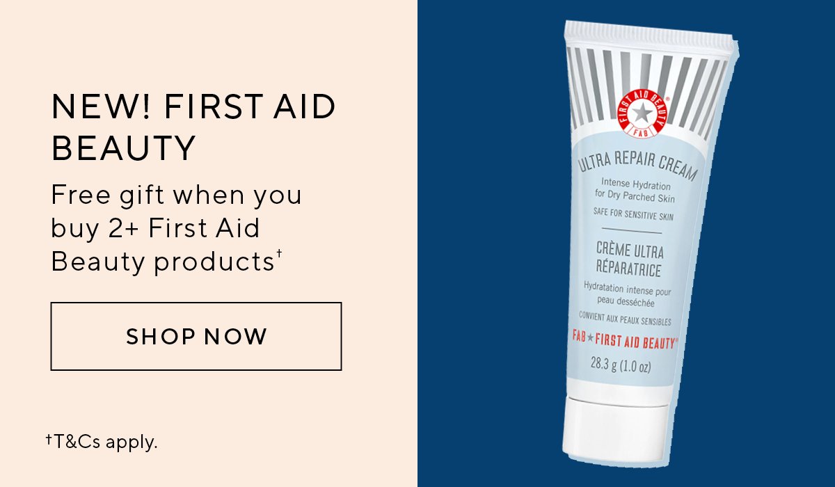 Free gift when you buy 2+ First Aid Beauty products† 