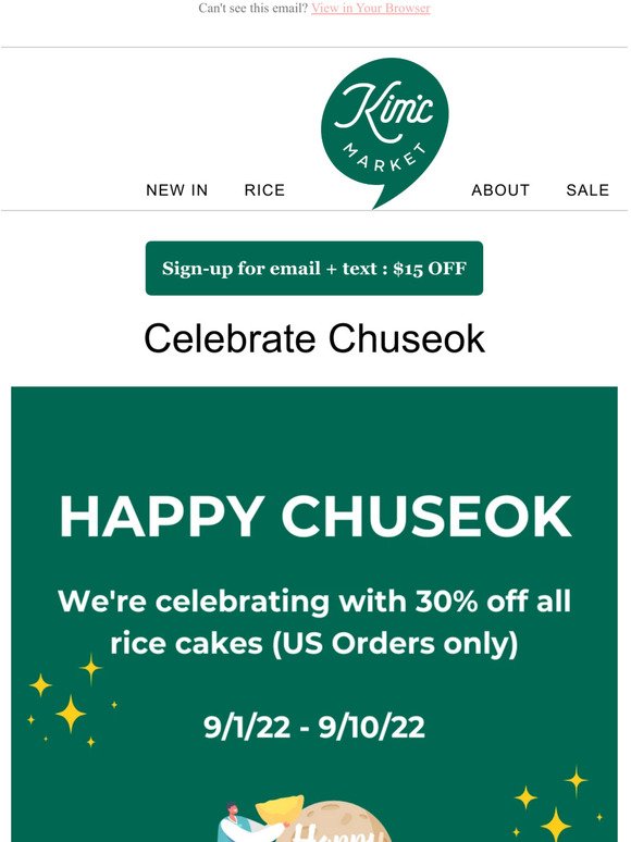 30% Off Rice Cakes!