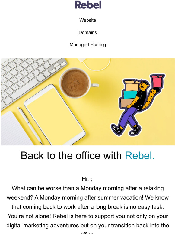 Back to the Office with Rebel.com 🥳