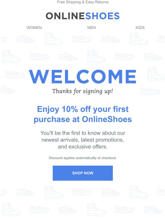 Welcome! Here's 10% Off Your First Order