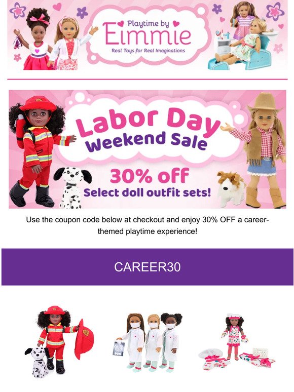 Labor Day Weekend Sale! 👩‍🔧👩‍🌾👩‍🍳
