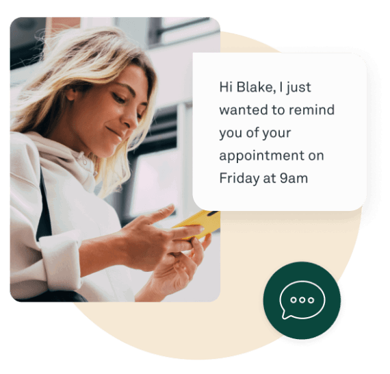 Text confirmation graphic